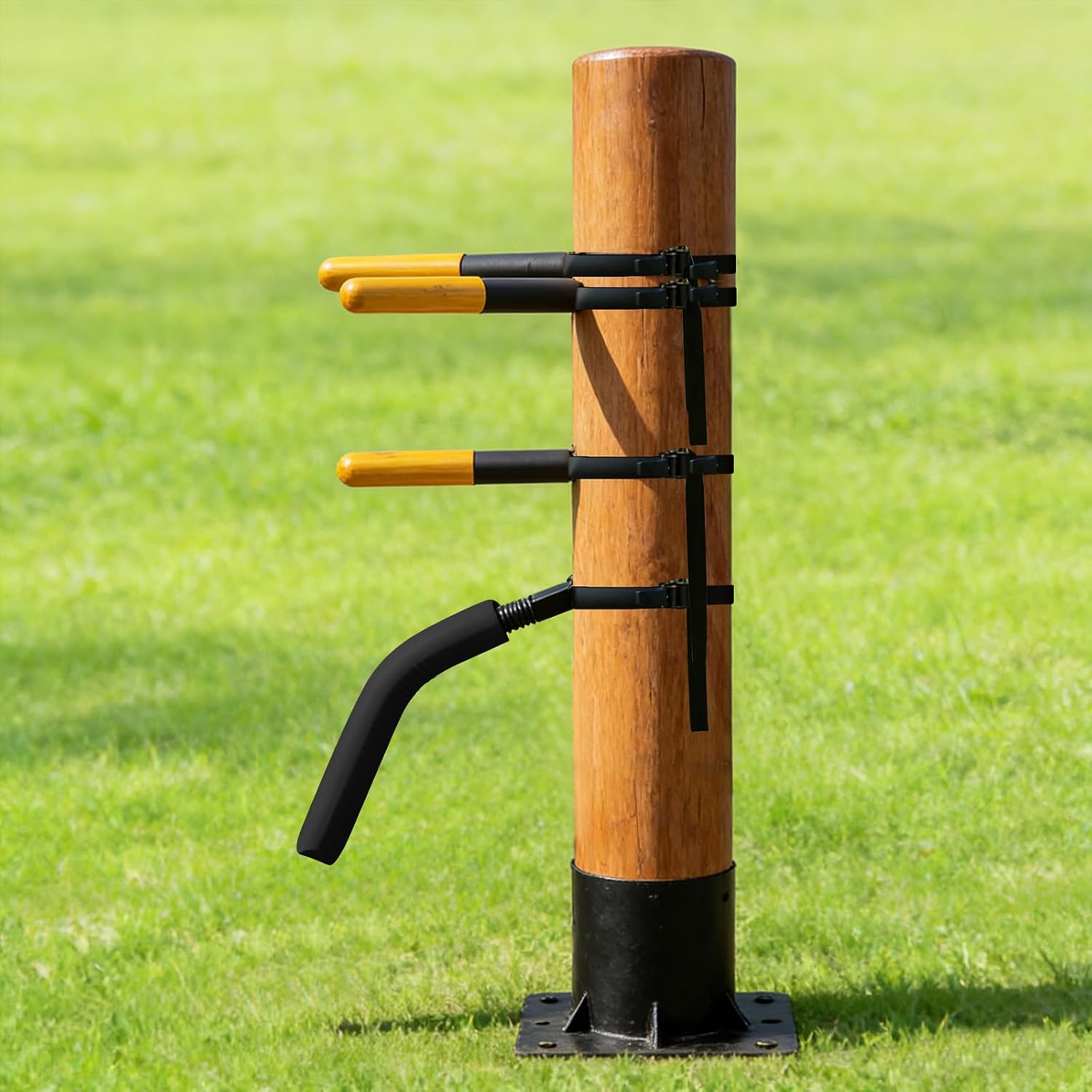 Portable Wing Chun Wooden Dummy Spring Arms - Image 7